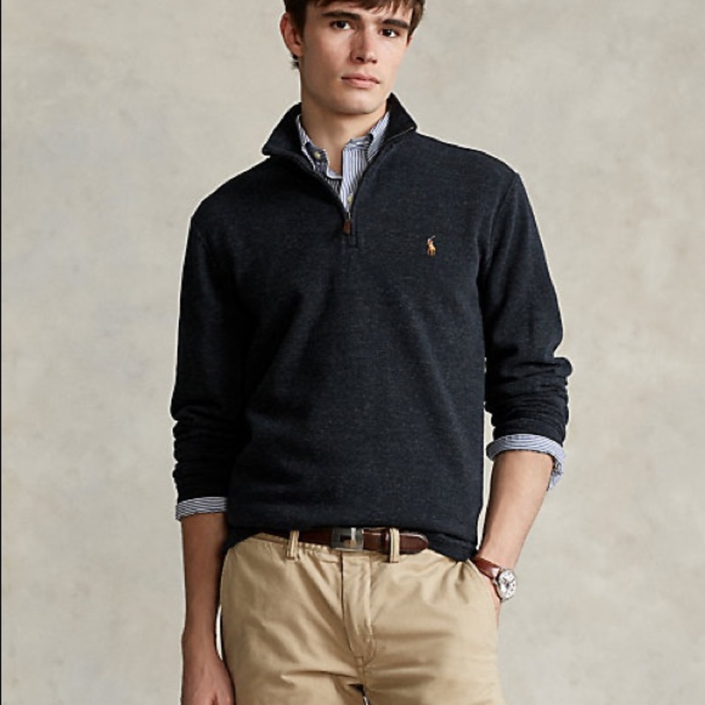 Polo Ralph Lauren Estate-Rib Quarter-Zip Pullover